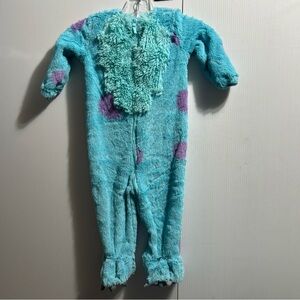Cozy Blue and Purple Kids Footie Pajamas
